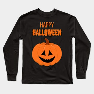 Happy Halloween Pumpkin Face #6 Long Sleeve T-Shirt